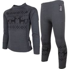 Lindberg Gråa Underställ Lindberg Kabdalis Merino Set - Anthracite