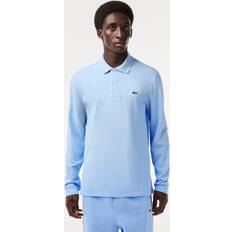 Lacoste 6XL Polo Shirts Lacoste Original L.12.12 Long Sleeve Cotton Polo Shirt Pale Blue