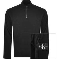 Calvin Klein Oberteile Calvin Klein Badge-Sweatshirt mit Reißverschluss am Kragen