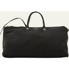 Canvas - Men Duffel Bags & Sport Bags IL BISONTE Men's Canvas-Leather Travel Duffle Bag BLACK