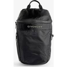 Givenchy Mens Black G-Trek Branded Woven Backpack