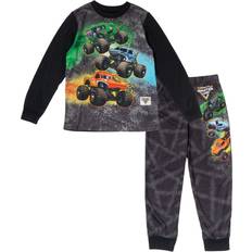 Children's Clothing Monster Jam Monster Jam Toddler Boys Pajama Shirt & Pajama Pants Black 3T