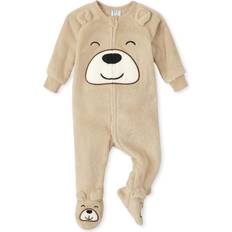 The Children's Place 18-24M Jumpsuits The Children's Place Baby Bear Fleece One Piece Pajamas - Rice Crackers