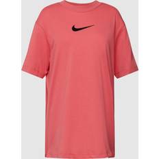 Tops Nike Sportswear Womens BF Midi Swoosh Tee Red