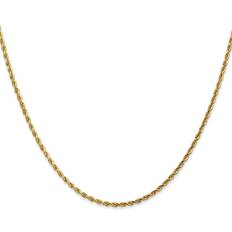 Anklets Primal Gold Karat Yellow 1.75mm Diamond-cut Rope Chain Anklet