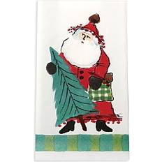 White Cloths & Tissues Vietri Old St. Nick Paper Guest Cloth Napkin White