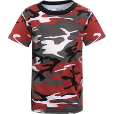 Camouflage T-Shirts Børn - Rød