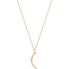 Ania Haie Moon Necklace - Gold/Diamonds