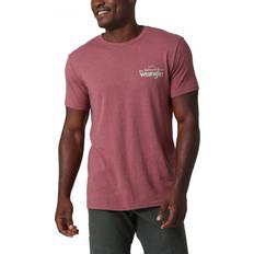 Wrangler ATG Men's Short Sleeve Graphic T-Shirt, Burgundy Heather