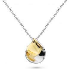 Rhodium - Women Necklaces Kit Heath Blossom Enchanted Petal Pendant Necklace, Silver/Gold