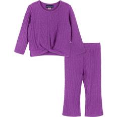 Rayon Kinderkleding Andy & Evan Tie-Front Shirt Pant Set