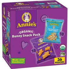 Organic Snacks Organic Birthday Cake Bunny Grahams and Cheddar Bunnies 36oz 36