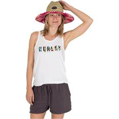 Hurley Capri Straw Lifeguard Hat Karminrot Bright Crimson Einheitsgröße