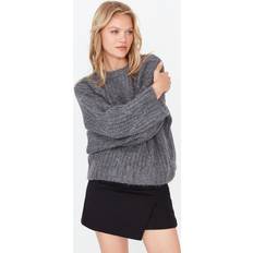 Trendyol Collection Clothing Trendyol Collection Pullover Grau Übergröße