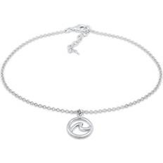 Argento Braccialetti per caviglia Elli Cavigliera moneta sole in Argento Sterling 925 Cavigliere pieces female