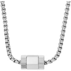 Fossil Men Necklaces Fossil Men's Icons Stainless Steel Chain Necklace