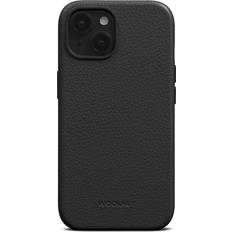 Woolnut Leather Case for iPhone 15 Svart