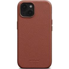 Woolnut Leather Case for iPhone 15 Konjakk