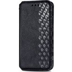MAULUND Asus ZenFone 8 Flip Retro Mönster Läderplånbok Svart