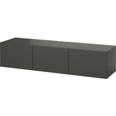 IKEA Bänkar IKEA Besta Dark Grey/Lappviken Dark Grey TV-bänk 180x38cm