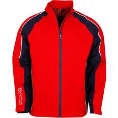 Sunderland Mens Raglan Panelled Waterproof Golf Jacket - Red/Navy/White