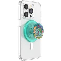 Mobile Device Holders Popsockets Phone Grip Compatible with MagSafe, Adapter Ring for MagSafe Included, Phone Holder, Wireless Charging Compatible, Pokemon Bulbasaur Mint