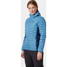 Helly Hansen Women's Verglas Hooded Down Hybrid Insulator Jacket Blue Blue Fog