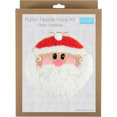 Yarn & Needlework Supplies Trimits punch needle kit father christmas