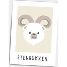 Dialægt Brugskunst Dialægt Stenbukken, A5 Dialægt Citatplakat
