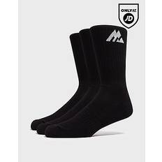 3-Pack Crew Socks, Black 8-11