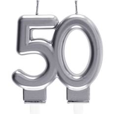 Santex Tårtljus 50-år silver