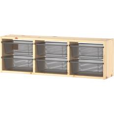 Furu Väggförvaring Barnrum IKEA TROFAST Väggförvaring, vitbetsad
