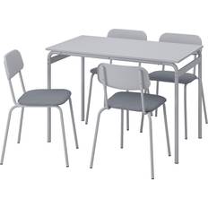 Stål Bordsgrupper Ikea Gråsala Gray Bordsgrupp 67x110cm 5st