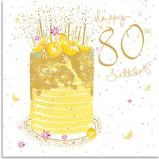 Cards & Invitations Woodmansterne Cake 80th Birthday Card