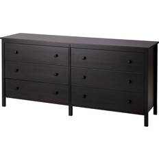 Holzfaser Kommoden Ikea Koppang Black/Brown Kommode 172x83cm