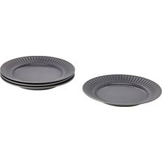 IKEA STRIMMIG Tallrik, stengods Flat tallrik 27cm 4st