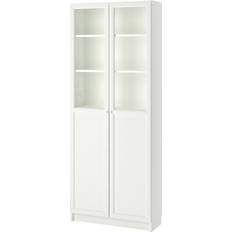 Vita Bokhyllor Ikea BILLY/OXBERG White Bokhylla 202cm