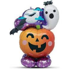 Halloween Animal & Character Balloons Amscan 53 inch Fun & Spooky Ghost & Pumpkin Airloonz Foil Mylar Balloon Party Supplies Decorations