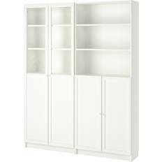 Regalbretter Bücherregale Ikea BILLY/OXBERG White Bücherregal 202cm