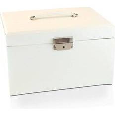 Mele & Co White Bonded Leather Jewellery Box P55138