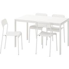 IKEA MELLTORP/ADDE White Bordsgrupp 125x75cm 5st