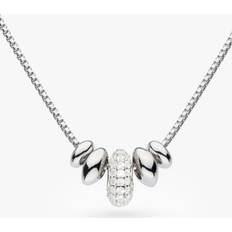 Rhodium - Women Necklaces Kit Heath Coast Tumble Glisten Cubic Zirconia Chain Necklace, Silver