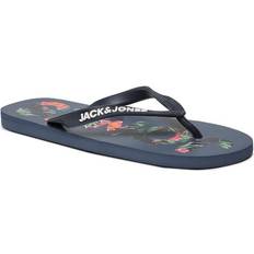 Herre - Snørebånd Klipklappere Jack & Jones Jack & jones men's jfwlogo palm print flip flop 10/11 blazer navy