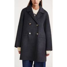 Ganni Wool Midi Jacket Jakke Phantom