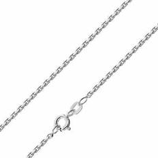 Trendor Anchor Chain Necklace - Silver