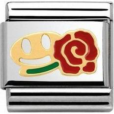 Nomination Classic Composable Classic Smiley mit Rose 030243/26 silber