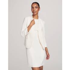 Anne Klein Outerwear Anne Klein Women's Executive Collection Jacket with Dress Set in White White