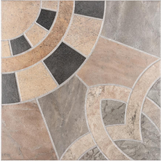 Beige Mosaic Tiles Merola Tile Merola Tile Cartago Azul 17.75" 17.75" Ceramic Wall Tile Beige