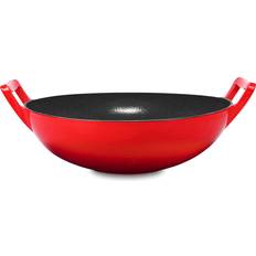 Bruntmor 14 Enameled Cast Iron Wok/ Pot. Loop