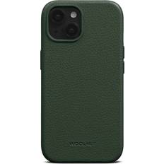 Woolnut Leather Case for iPhone 15 Grønn